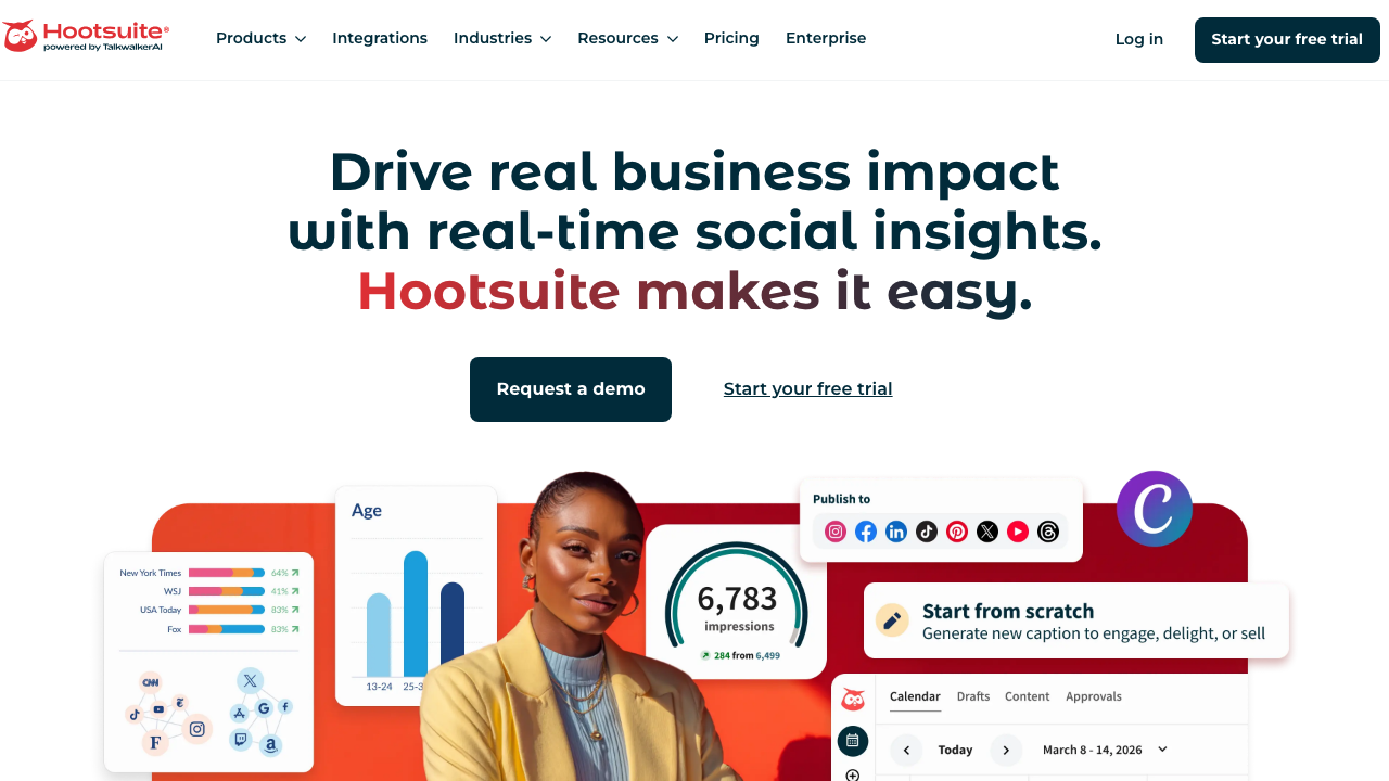 Hootsuite social media management platform