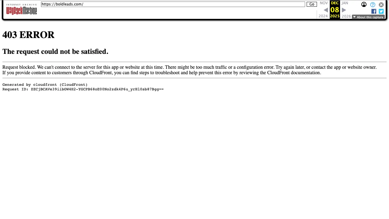 BoldLeads seller lead generation platform