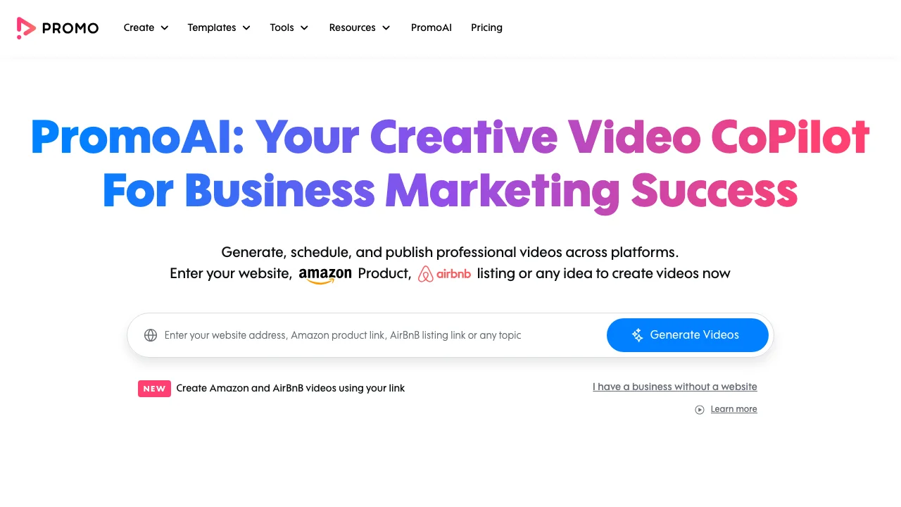 Promo.com video marketing platform