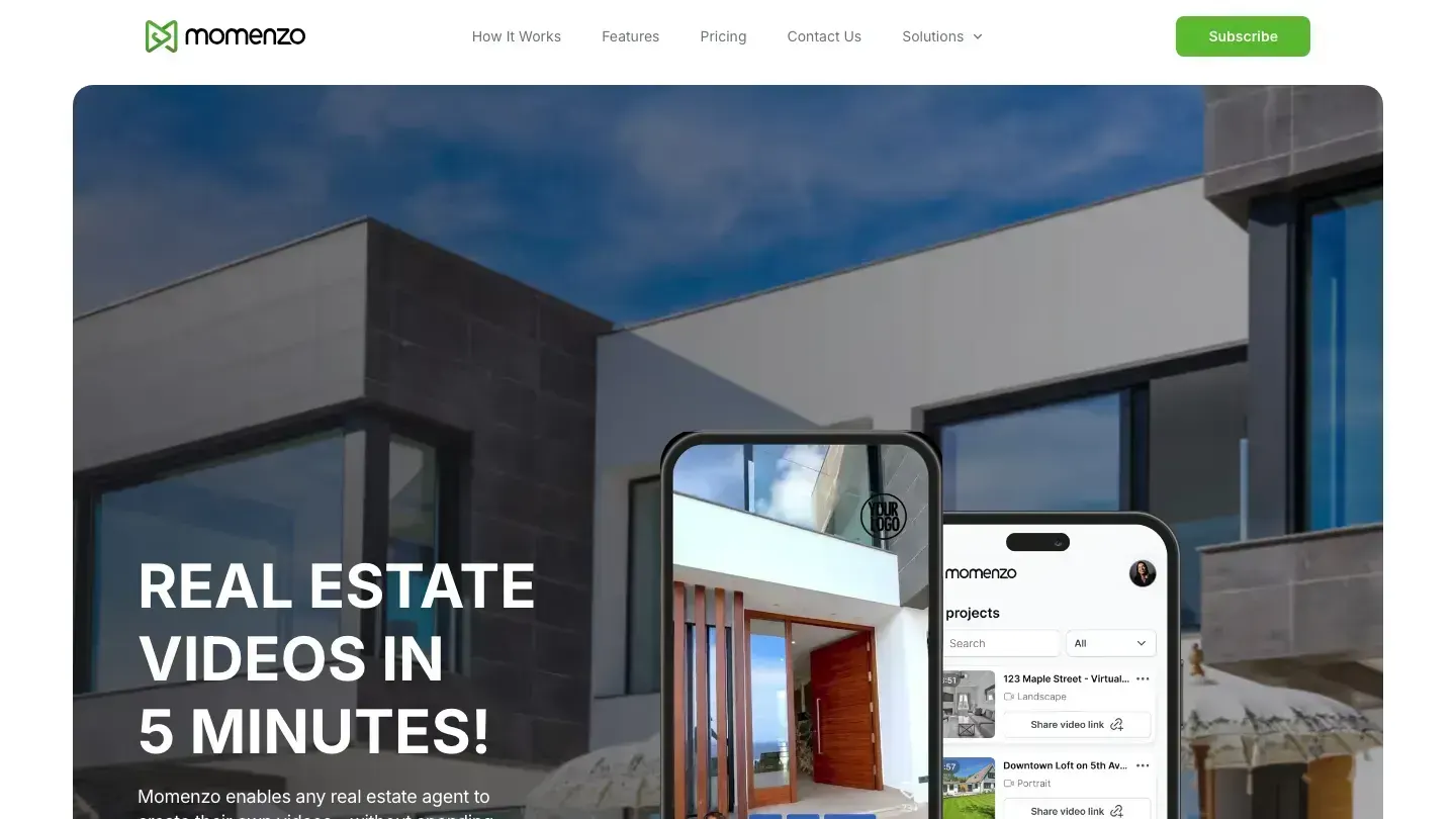 Momenzo homepage and product workflow used for this comparison