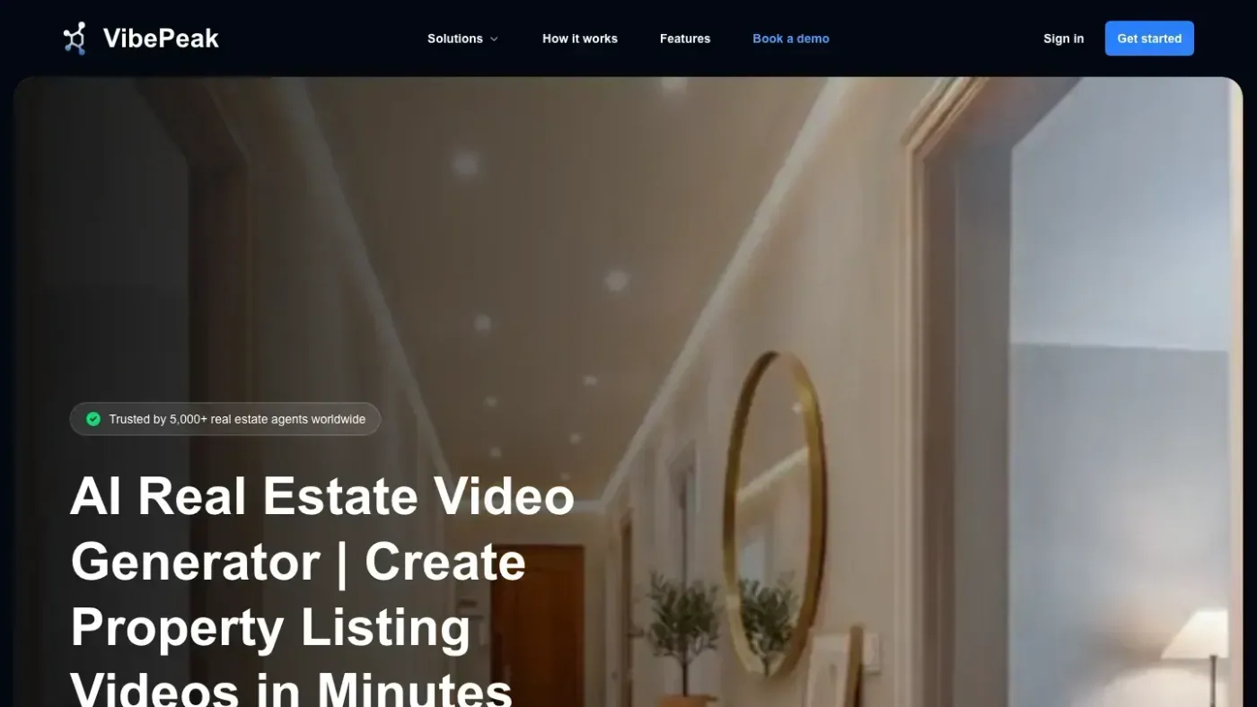 Vibepeak homepage and product workflow used for this comparison
