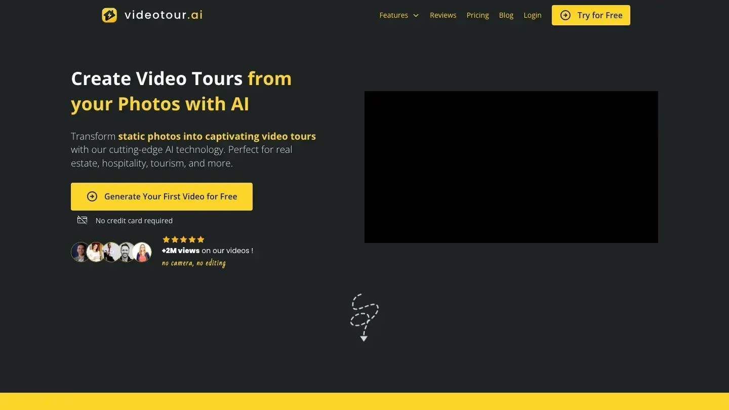 Videotourai homepage and product workflow used for this comparison
