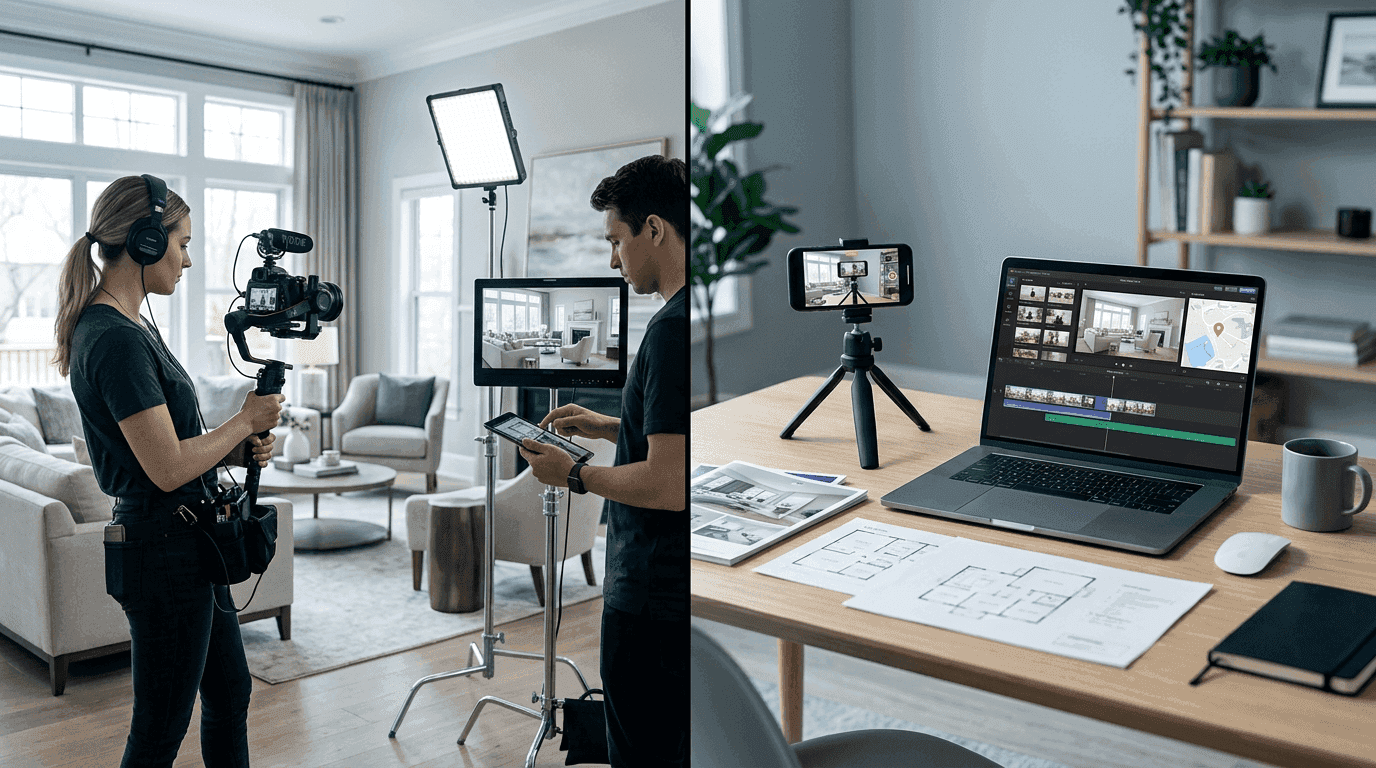 Real Estate Video Services vs Video Maker Software