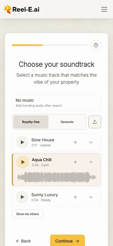 The music step on a phone
